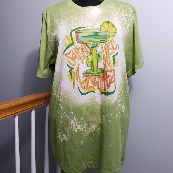 Margarita Anyone?  You need this bleached Tee - Picture 2 of 9